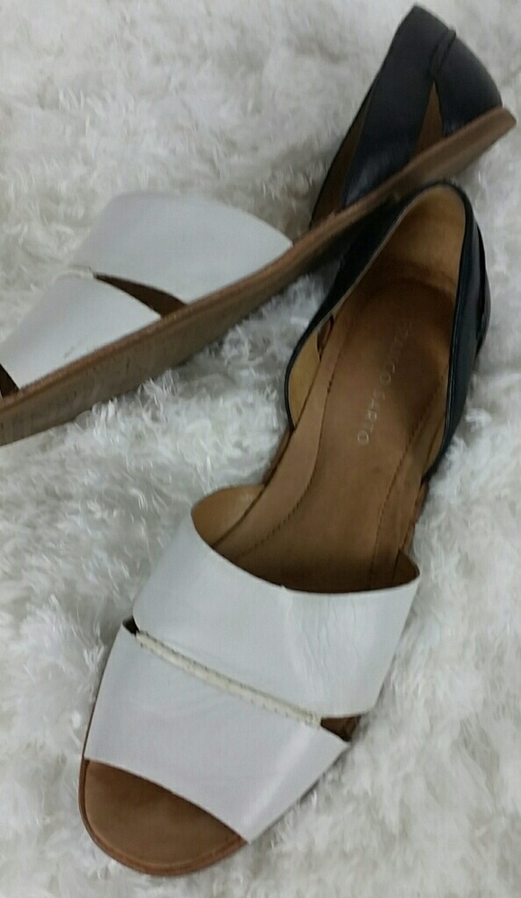Franco Sarto Black and White Flats  Size 10